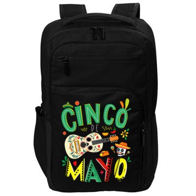 Cinco De Mayo Lets Fiesta Squad 5 De Mayo Mexican Fiesta Impact Tech Backpack