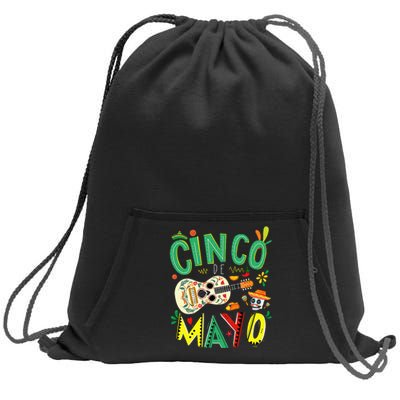 Cinco De Mayo Lets Fiesta Squad 5 De Mayo Mexican Fiesta Sweatshirt Cinch Pack Bag