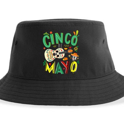 Cinco De Mayo Lets Fiesta Squad 5 De Mayo Mexican Fiesta Sustainable Bucket Hat