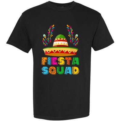 Cinco De Mayo Fiesta Squad Family Matching Group Garment-Dyed Heavyweight T-Shirt