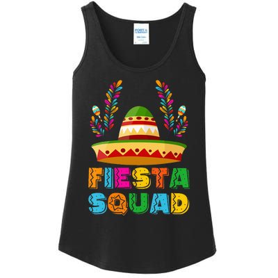 Cinco De Mayo Fiesta Squad Family Matching Group Ladies Essential Tank