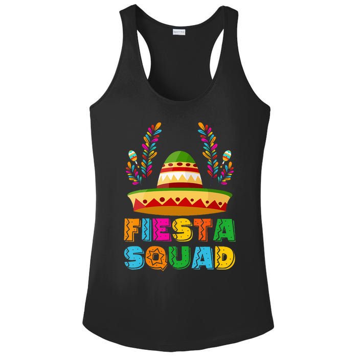 Cinco De Mayo Fiesta Squad Family Matching Group Ladies PosiCharge Competitor Racerback Tank