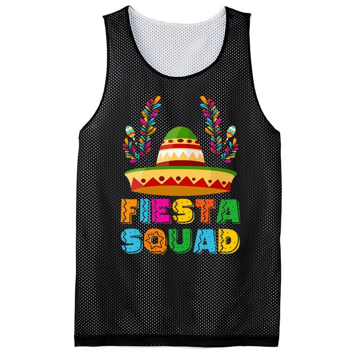 Cinco De Mayo Fiesta Squad Family Matching Group Mesh Reversible Basketball Jersey Tank