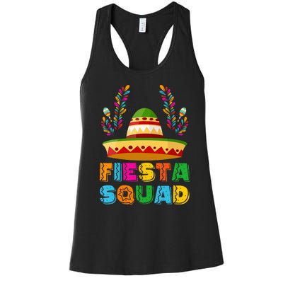 Cinco De Mayo Fiesta Squad Family Matching Group Women's Racerback Tank