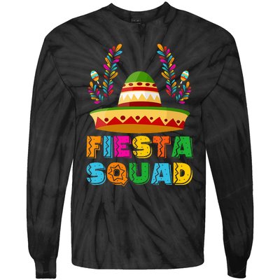 Cinco De Mayo Fiesta Squad Family Matching Group Tie-Dye Long Sleeve Shirt