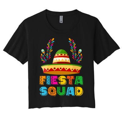 Cinco De Mayo Fiesta Squad Family Matching Group Women's Crop Top Tee