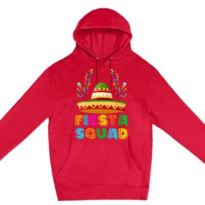 Cinco De Mayo Fiesta Squad Family Matching Group Premium Pullover Hoodie