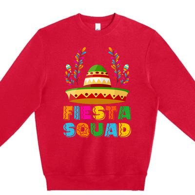 Cinco De Mayo Fiesta Squad Family Matching Group Premium Crewneck Sweatshirt