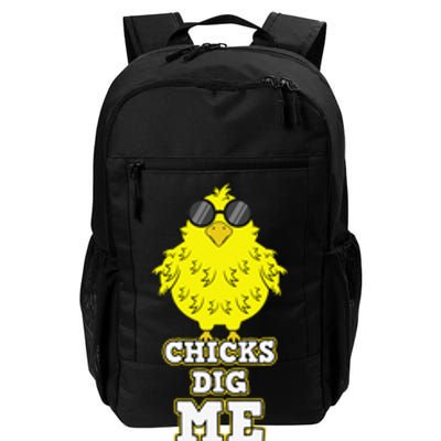 Chicks Dig Me Cool Easter Chick Funny Pun Gift Daily Commute Backpack