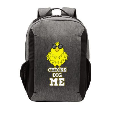 Chicks Dig Me Cool Easter Chick Funny Pun Gift Vector Backpack