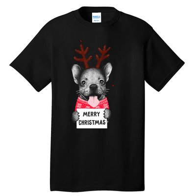 Christmas Dog Merry Christmas Tall T-Shirt