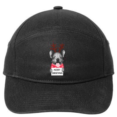 Christmas Dog Merry Christmas 7-Panel Snapback Hat