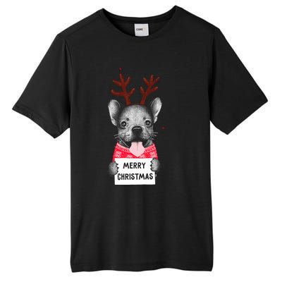 Christmas Dog Merry Christmas Tall Fusion ChromaSoft Performance T-Shirt