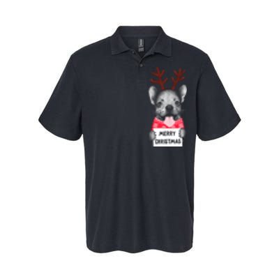 Christmas Dog Merry Christmas Softstyle Adult Sport Polo