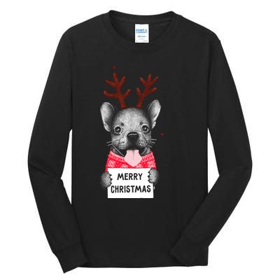 Christmas Dog Merry Christmas Tall Long Sleeve T-Shirt