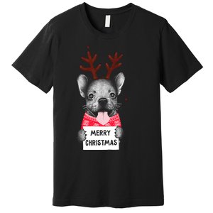 Christmas Dog Merry Christmas Premium T-Shirt