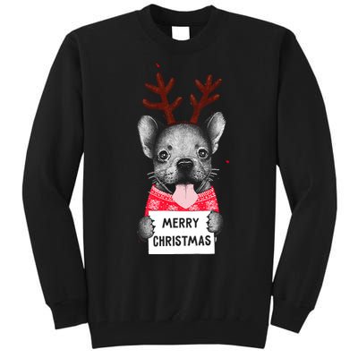 Christmas Dog Merry Christmas Tall Sweatshirt