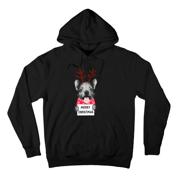 Christmas Dog Merry Christmas Tall Hoodie