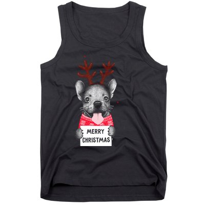 Christmas Dog Merry Christmas Tank Top