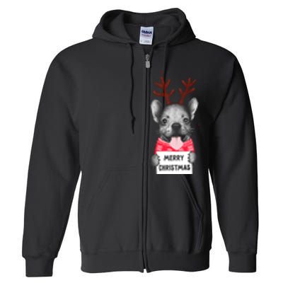 Christmas Dog Merry Christmas Full Zip Hoodie