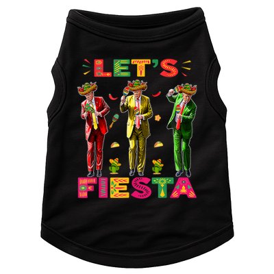 Cinco De Mayo Trump Taco Funny Dancing Trump Let's Fiesta Doggie Tank
