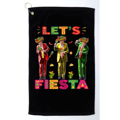 Cinco De Mayo Trump Taco Funny Dancing Trump Let's Fiesta Golf Towel