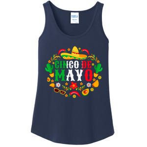 Cinco De Mayo Lets Fiesta Squad 5 De Mayo Mexican Ladies Essential Tank