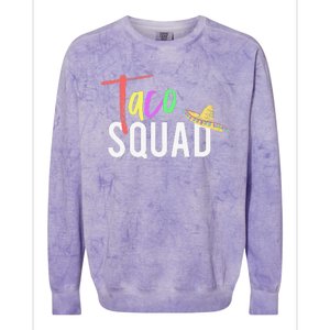 Cinco De Mayo Taco Squad Design To Celebrate A Fiesta Colorblast Crewneck Sweatshirt