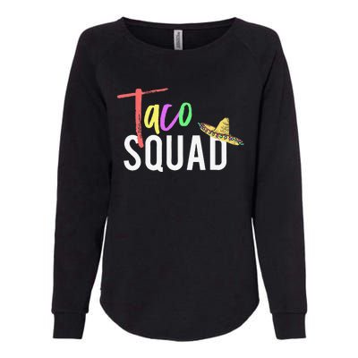 Cinco De Mayo Taco Squad Design To Celebrate A Fiesta Womens California Wash Sweatshirt