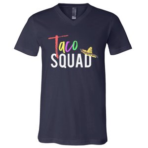 Cinco De Mayo Taco Squad Design To Celebrate A Fiesta V-Neck T-Shirt