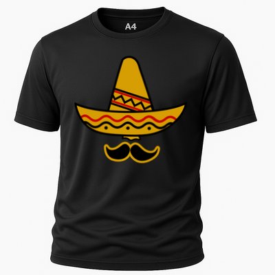 Cinco De Mayo Mustache Sombrero Funny Performance Shirt