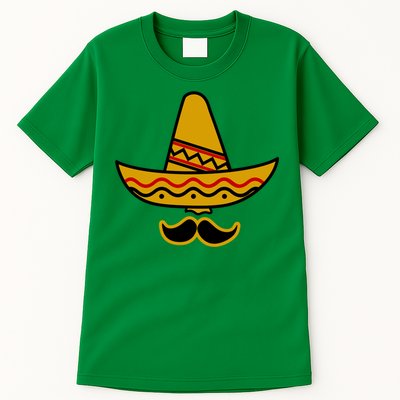 Cinco De Mayo Mustache Sombrero Funny Tall T-Shirt