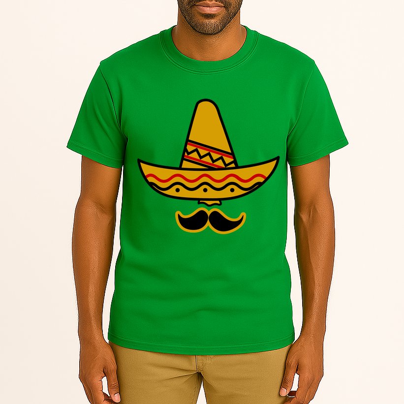 Cinco De Mayo Mustache Sombrero Funny Tall T-Shirt