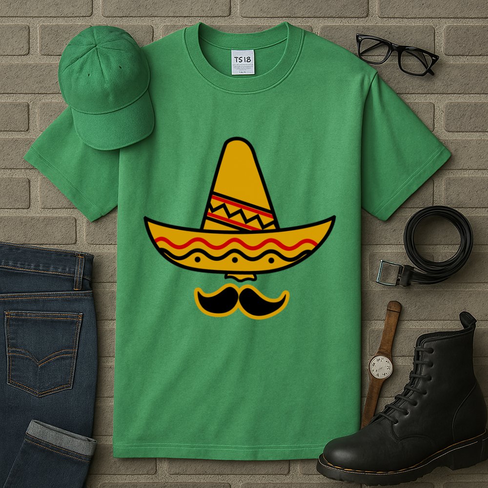 Cinco De Mayo Mustache Sombrero Funny Tall T-Shirt