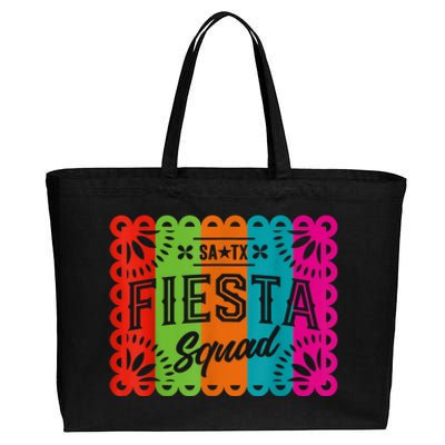 Cinco De Mayo 2024 Fiesta Squad Fiesta San Antonio Texas Cotton Canvas Jumbo Tote