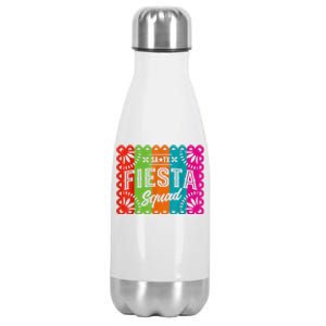 Cinco De Mayo 2024 Fiesta Squad Fiesta San Antonio Texas Stainless Steel Insulated Water Bottle