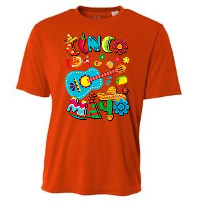 Cinco De Mayo Mexican Fiesta 5 De Mayo Viva Mexico Cooling Performance Crew T-Shirt