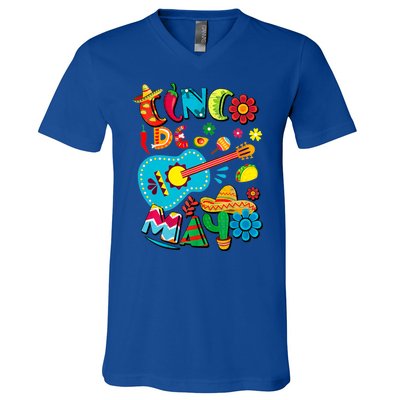 Cinco De Mayo Mexican Fiesta 5 De Mayo Viva Mexico V-Neck T-Shirt