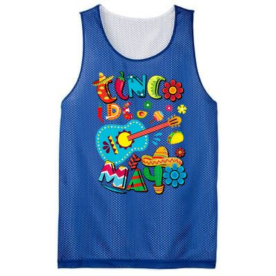 Cinco De Mayo Mexican Fiesta 5 De Mayo Viva Mexico Mesh Reversible Basketball Jersey Tank