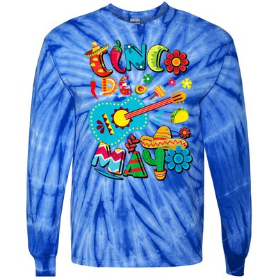 Cinco De Mayo Mexican Fiesta 5 De Mayo Viva Mexico Tie-Dye Long Sleeve Shirt