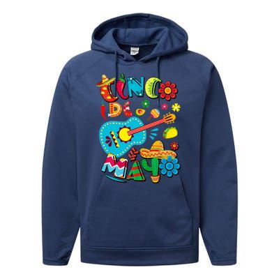 Cinco De Mayo Mexican Fiesta 5 De Mayo Viva Mexico Performance Fleece Hoodie