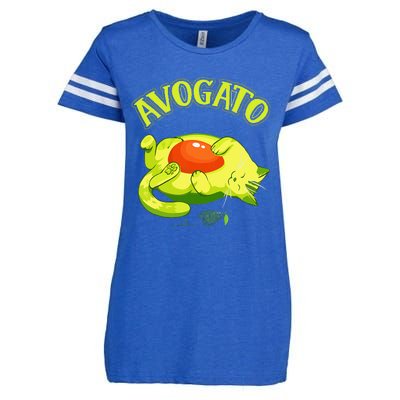 Cinco De Mayo Funny Avocado Mexico Meow Avogato Cat Enza Ladies Jersey Football T-Shirt