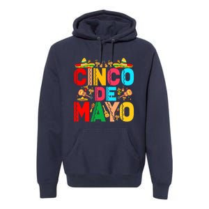 Cinco De Mayo Lets Fiesta Squad 5 De Mayo Mexican Party Premium Hoodie