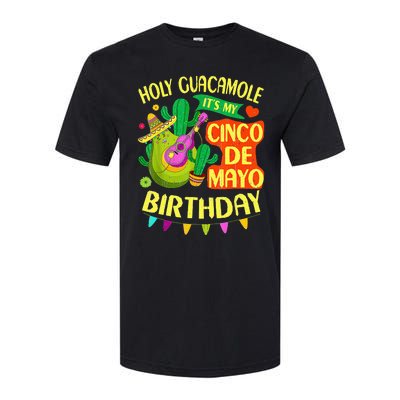 Cinco De Mayo Birthday Holy Guacamole Mexican Gift Softstyle® CVC T-Shirt