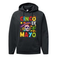 Cinco De Mayo Mexican Fiesta Squad 5 De Mayo Performance Fleece Hoodie