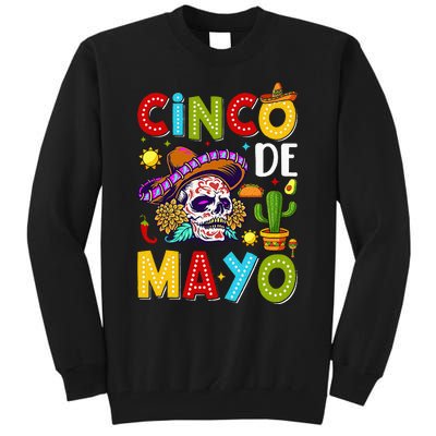 Cinco De Mayo Mexican Fiesta Squad 5 De Mayo Tall Sweatshirt