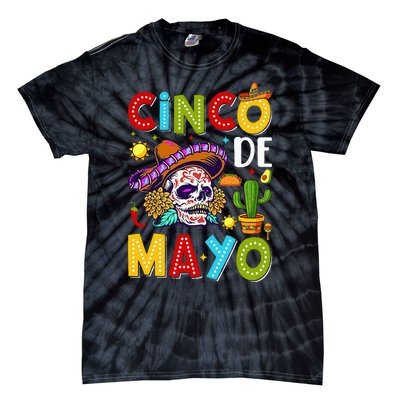 Cinco De Mayo Mexican Fiesta Squad 5 De Mayo Tie-Dye T-Shirt