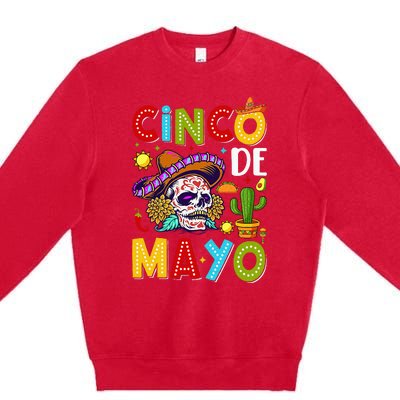 Cinco De Mayo Mexican Fiesta Squad 5 De Mayo Premium Crewneck Sweatshirt