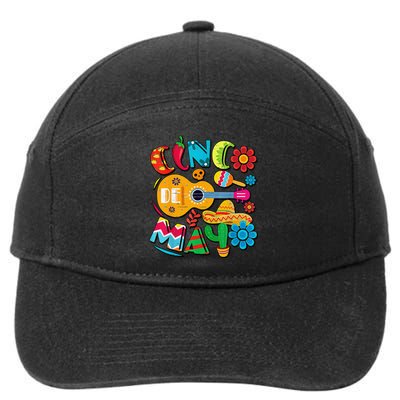 Cinco De Mayo Mexican Fiesta 5 De Mayo 7-Panel Snapback Hat