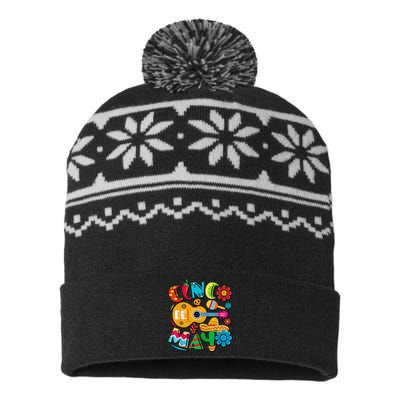 Cinco De Mayo Mexican Fiesta 5 De Mayo USA-Made Snowflake Beanie